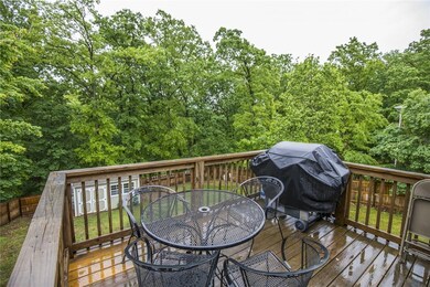 Deck off of kitchen.