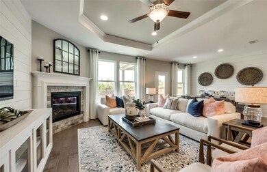 Spacious gathering room *Photos of furnished model