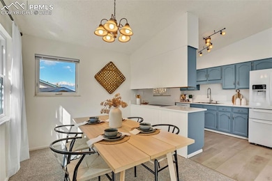 Stunning Dining area with Pikes Peak Views