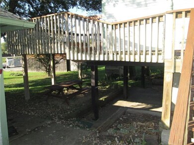 Another view of the lower patio and upper deck.