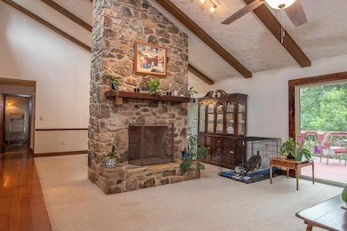 Beautiful Stone Fireplace