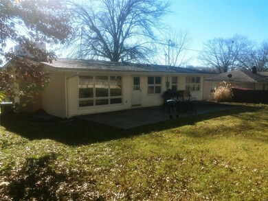 Back of house/large concrete patio
