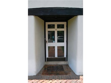 Recessed entrance