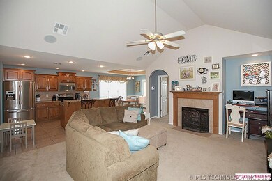 One more view of living, looking into kitchen and