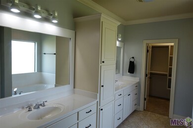 Double vanities, separate shower, large walk-in cl