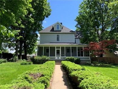 Rear view of house.
