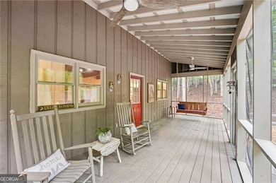 Screened front porch