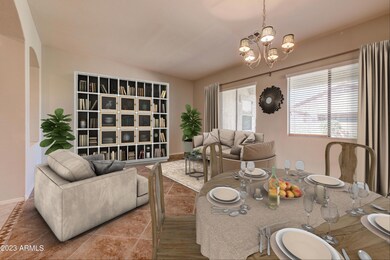 Living-Dining Rooms Staged