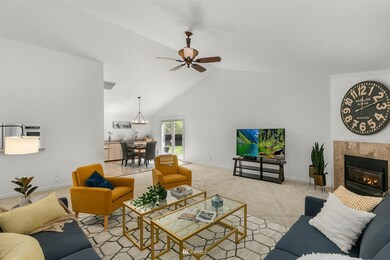 Gorgeous living room with quick kitchen access - potential to open up kitchen wall and fully open up the space