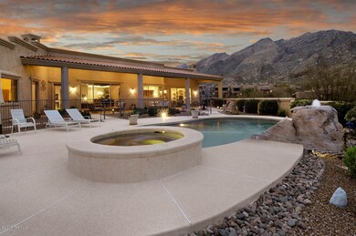 rear yard pool and spa and patio
