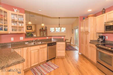 large kitchen.