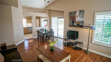 Dining area with deck access
