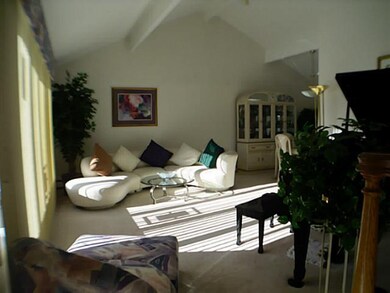 Living Room NOTE THE CATHEDRAL CEILINGS IN THIS DR