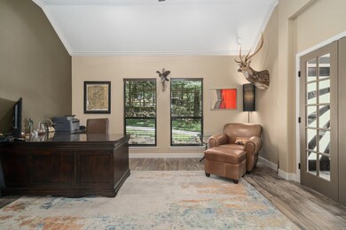 Spacious study off of entry