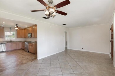 Living room and kitchen open to each other.