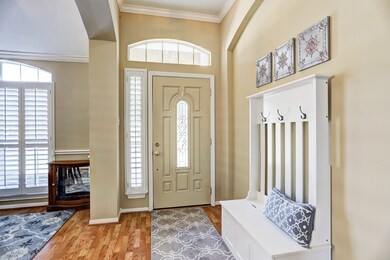 Light and bright entry way.