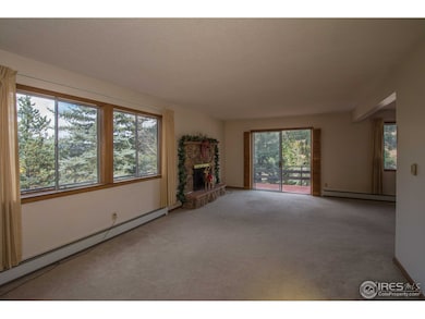 Living room with deck access