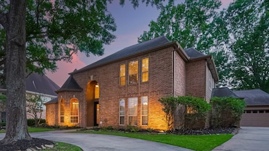 The uplighting makes this home even more special a