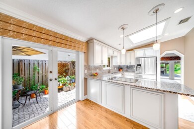 Kitchen with skylight
