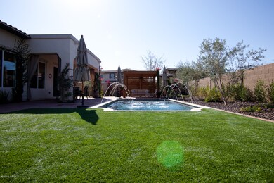 Back yard looking into Ramada