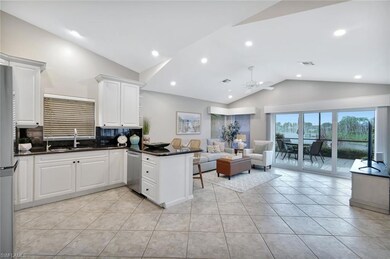 Cozy family room adjacent to kitchen
