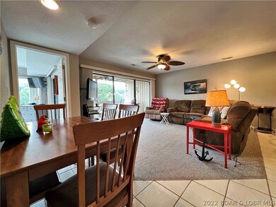 Comfortable dining area off living room.
