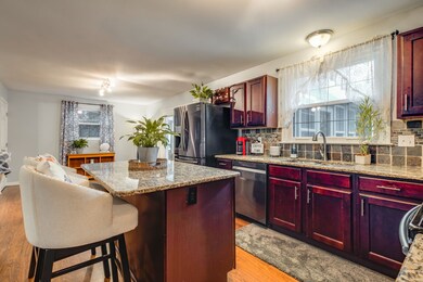 Eat in kitchen opens to the dining area