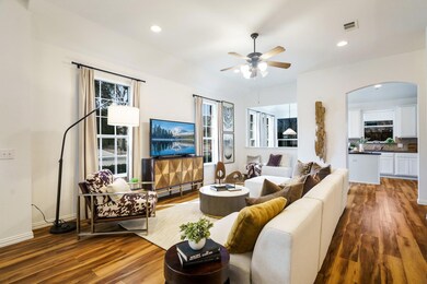 Gorgeous open living, dining and kitchen