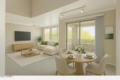 Dining and Living Virtually Staged