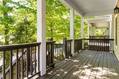 Canopy covered front porch