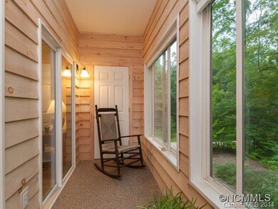 Enclosed porch on main