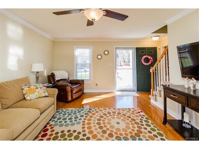 Spacious family room with updated flooring.