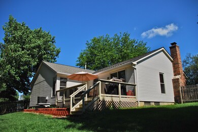 Large deck & side-yard.