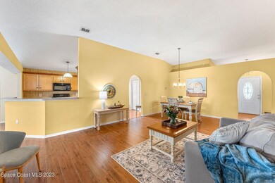 Living and Dining with Kitchen View