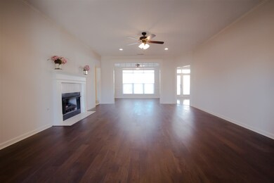 Gas Fireplace, New Flooring takes you into....