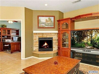 Another view of the family room and the downstairs