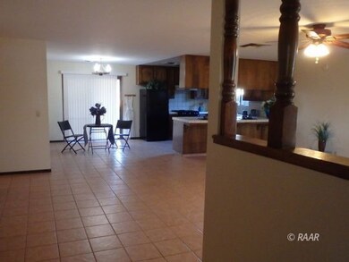 View to dining/kitchen from entrance