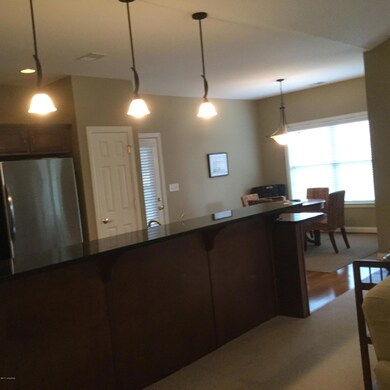 Breakfast bar in kitchen