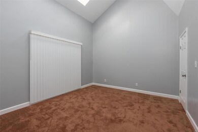 Master bedroom with skylights