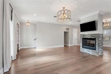 Marvel at the centerpiece of the living room: a st