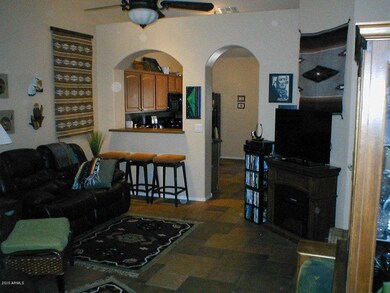 Living Room into Kitchen