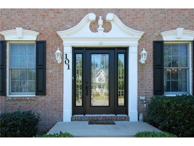 Exterior Front. Custom front door!