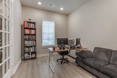 Another view of study with french doors.