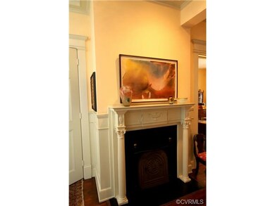 Foyer fireplace