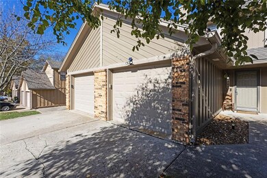 View of home's exterior with a garage