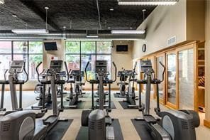 View of workout area