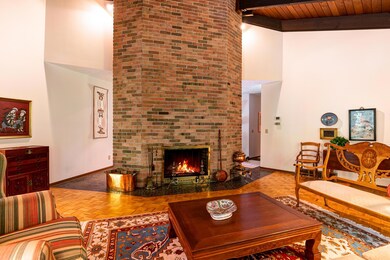 Great Room- brick fireplace