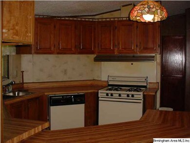 Eat in kitchen with gas stove and dishwasher