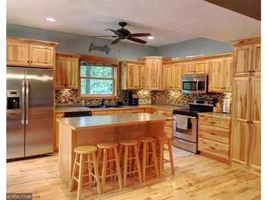 Spacious kitchen with large island.
