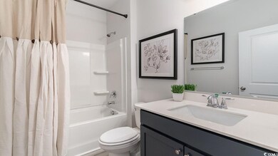 Full bathroom with vanity, toilet, and shower / tu